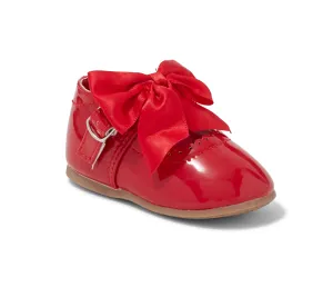 Melia Girls red bow shoe XMAS