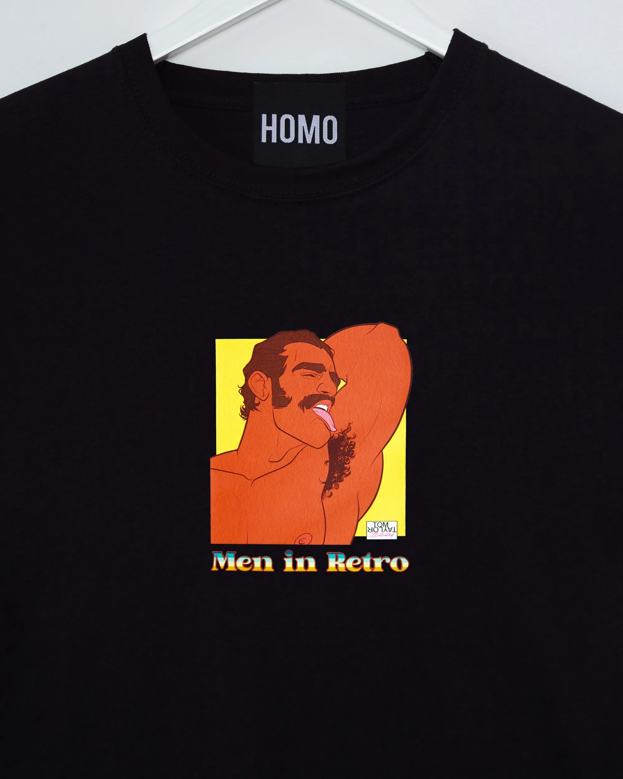 Men in Retro: Mr January - black longsleeve tshirt