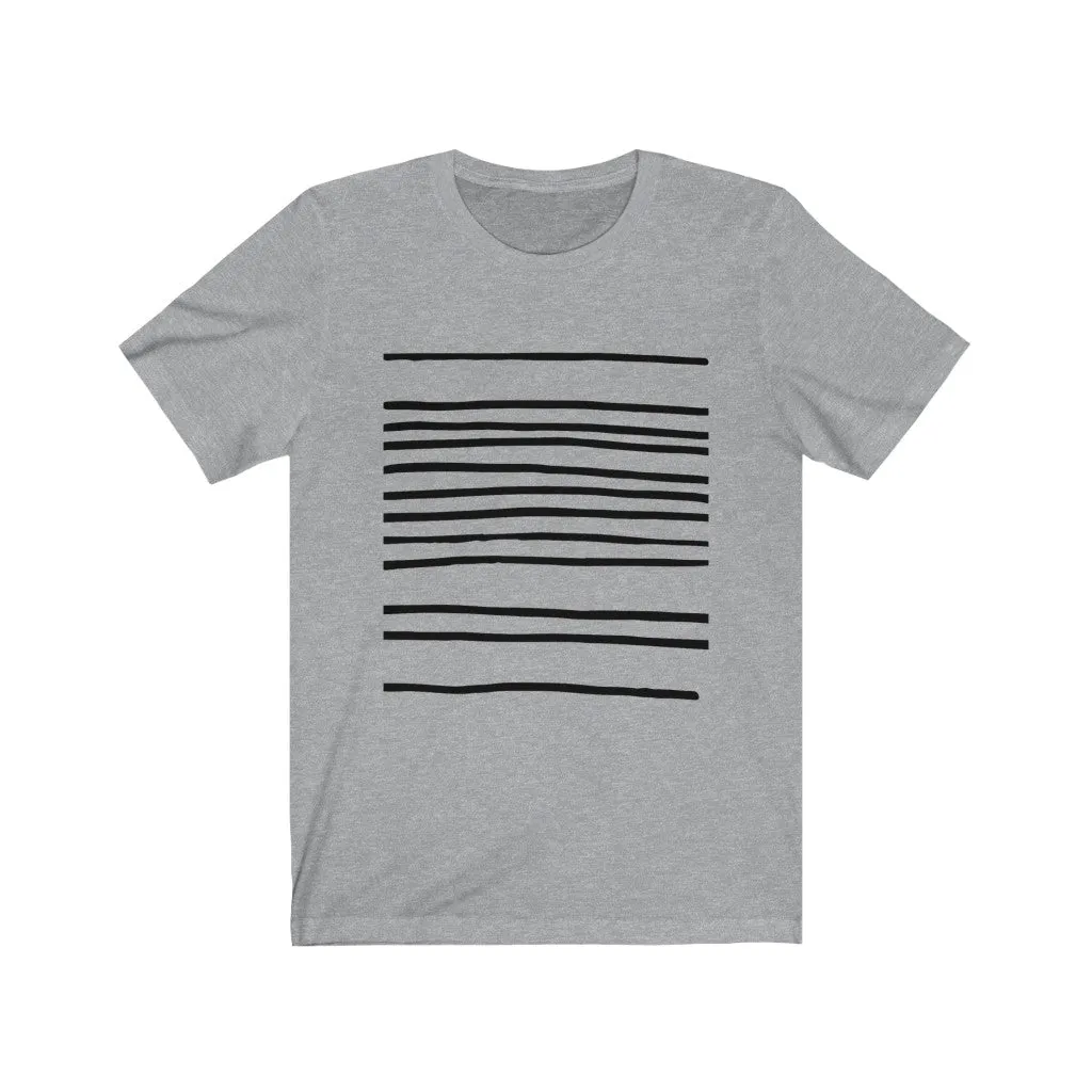 Mens T-Shirt with Horizontal Lines