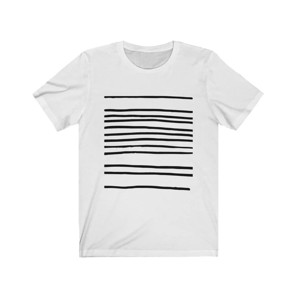 Mens T-Shirt with Horizontal Lines