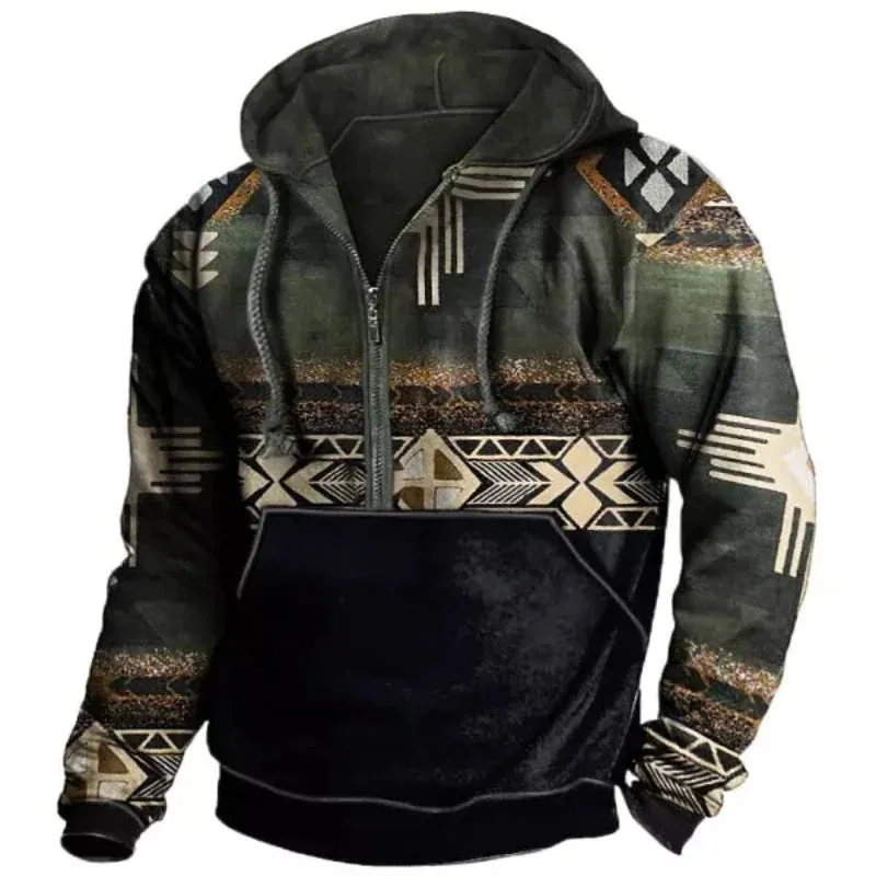 Men's Winter Lapel Sweatshirt