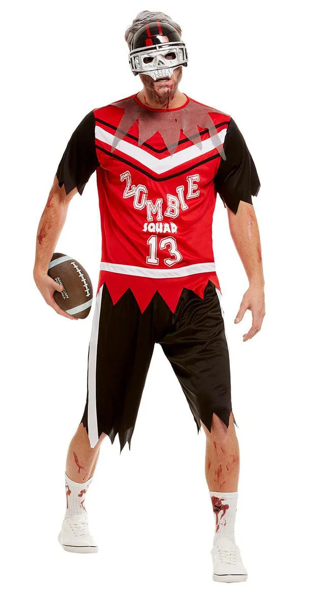 Men's Zombie Footballer Costume