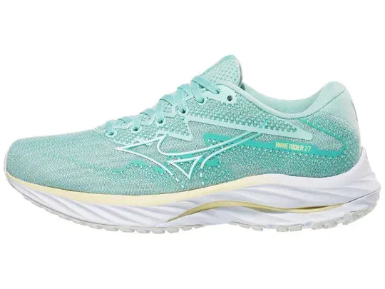 Mizuno | Wave Rider 27 | Women's | Eggshell Blue/White