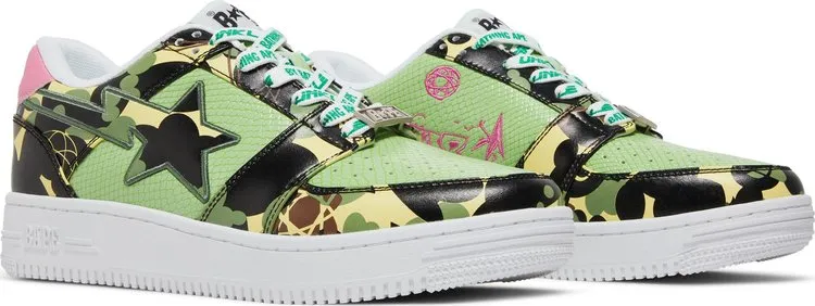 Mo Wax x Unkle x Bapesta Low M2 Original Headz sneakers, green