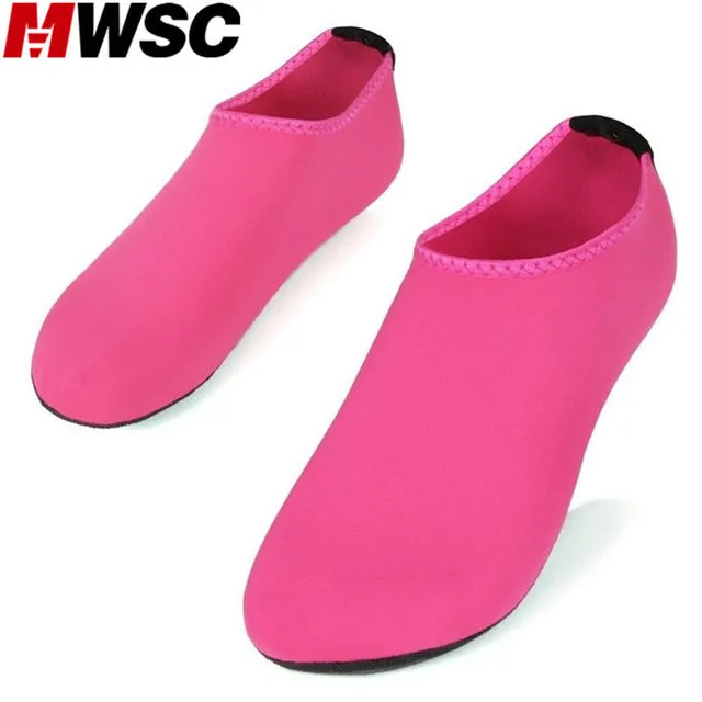 MWSC Large Size 2017 Summer New Women's Soft Aqua Slippers Female Light Beach Water Shoes Sandalias