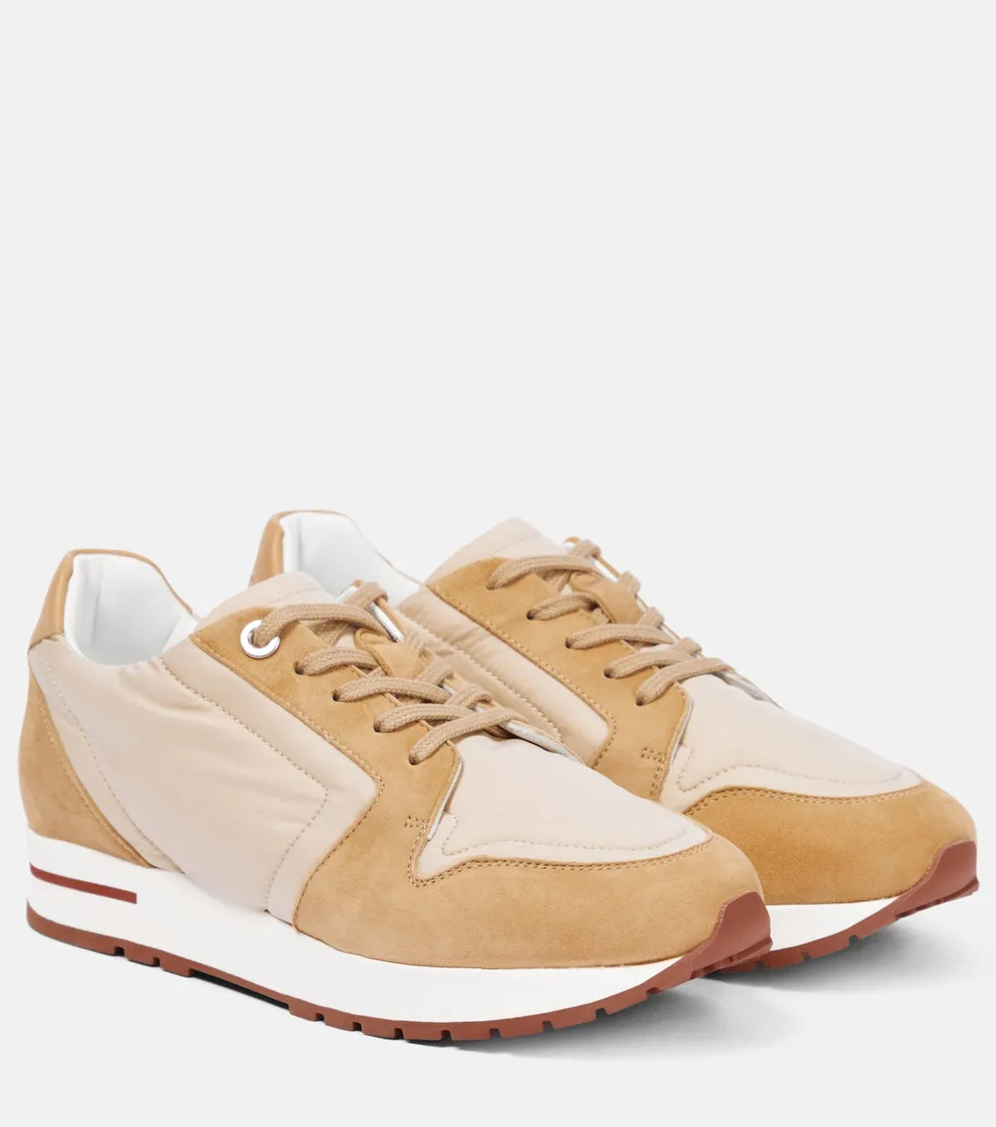 My Wind Loro Piana leather sneakers, beige