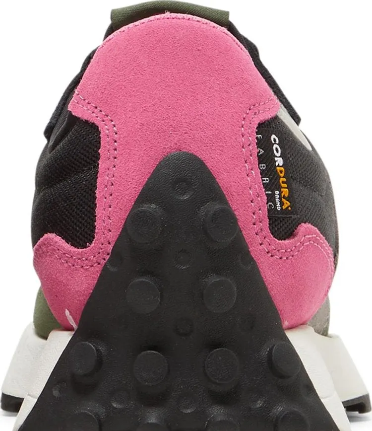 New Balance 327 'Black Pink Green' sneakers, black