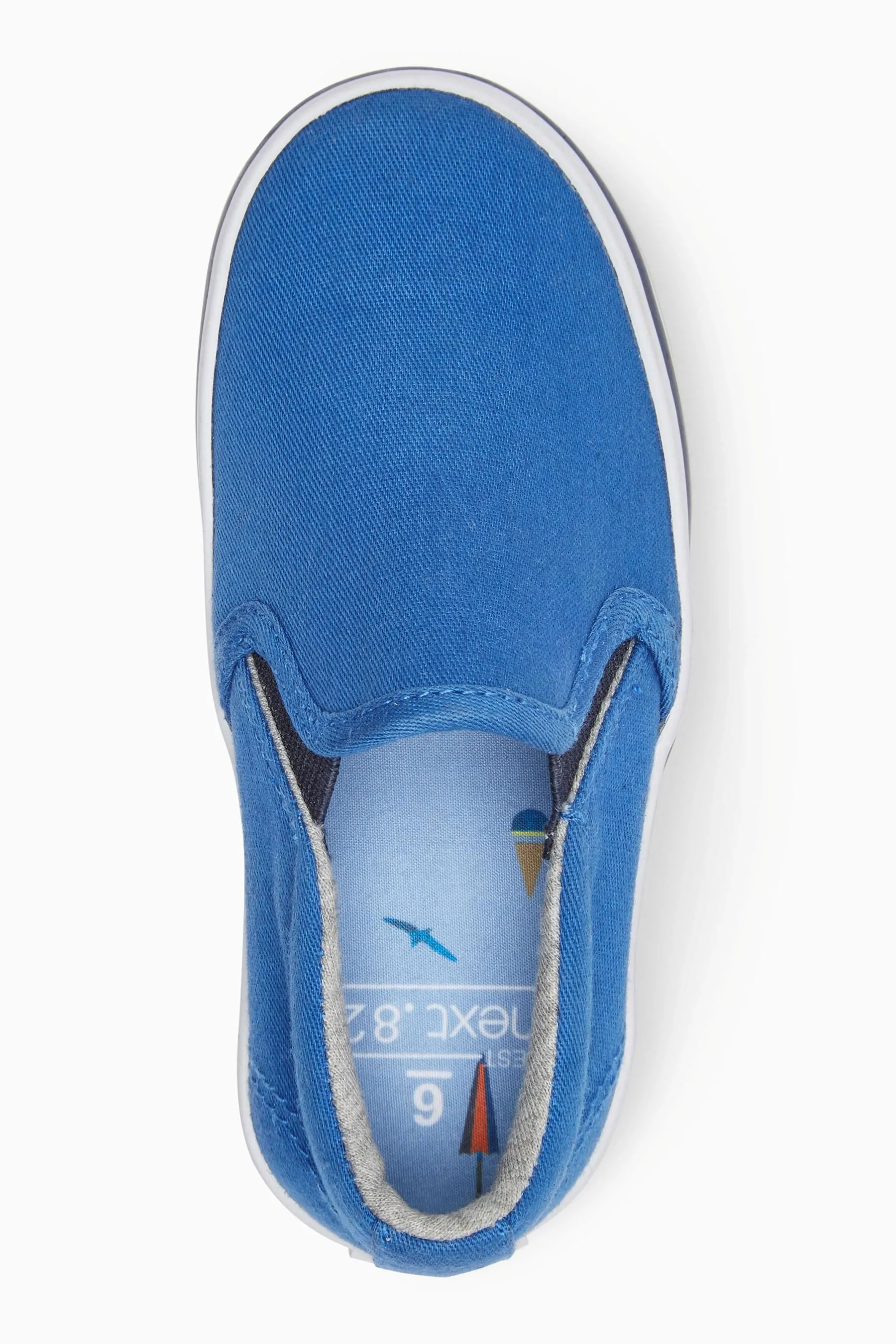 Next Younger Boys Cobalt Skate Slip-Ons