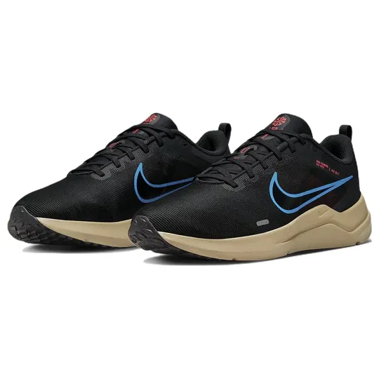 Nike Men's Downshifter 12 Shoes - Anthracite / Black / White / Racer Blue / Pink