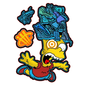 NIKE SB DUNK LOWS (Bart Simpson) | ILLCURRENCY Black T-Shirt (FREE FALL)