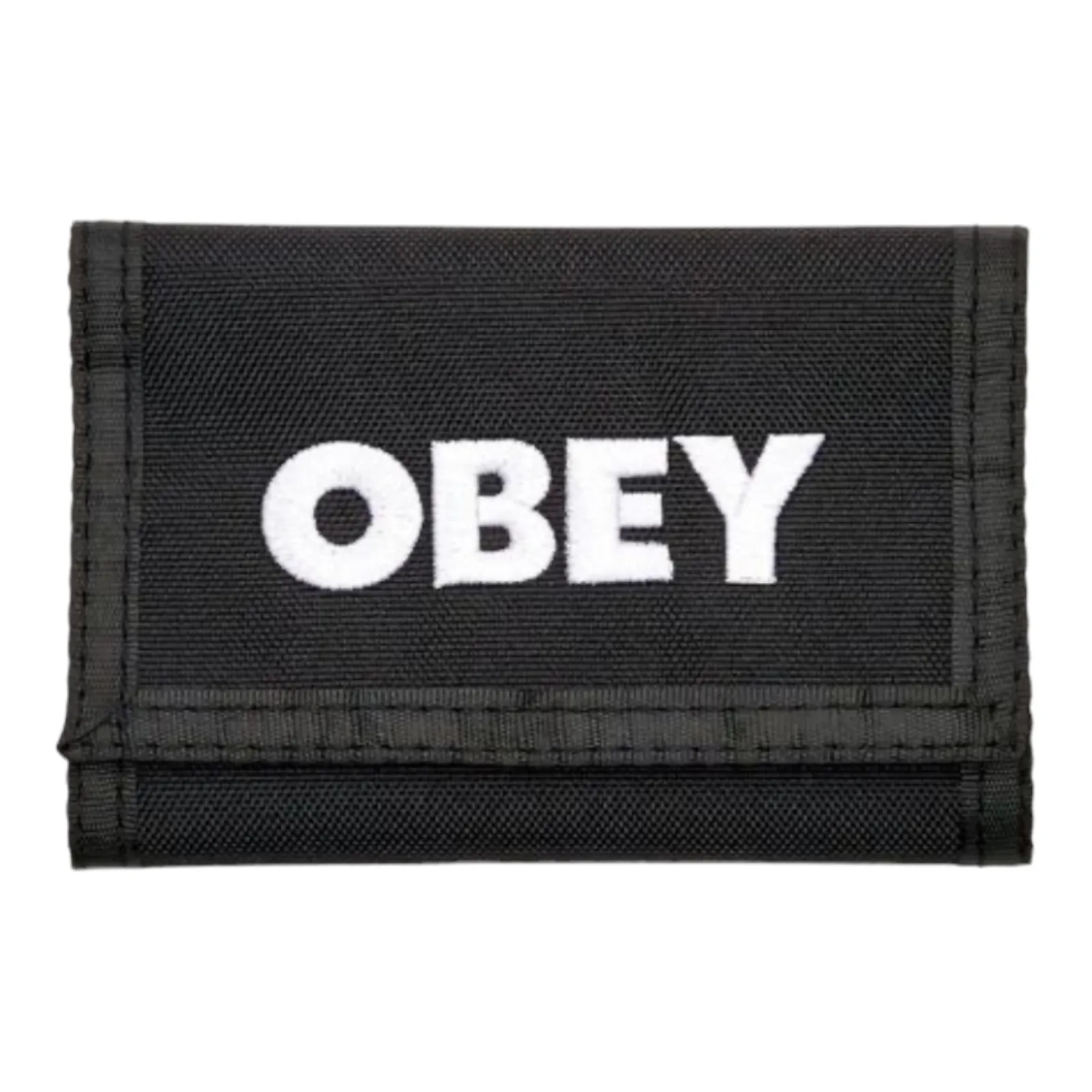 Obey Obey Bold Logo Trifold Black Wallet