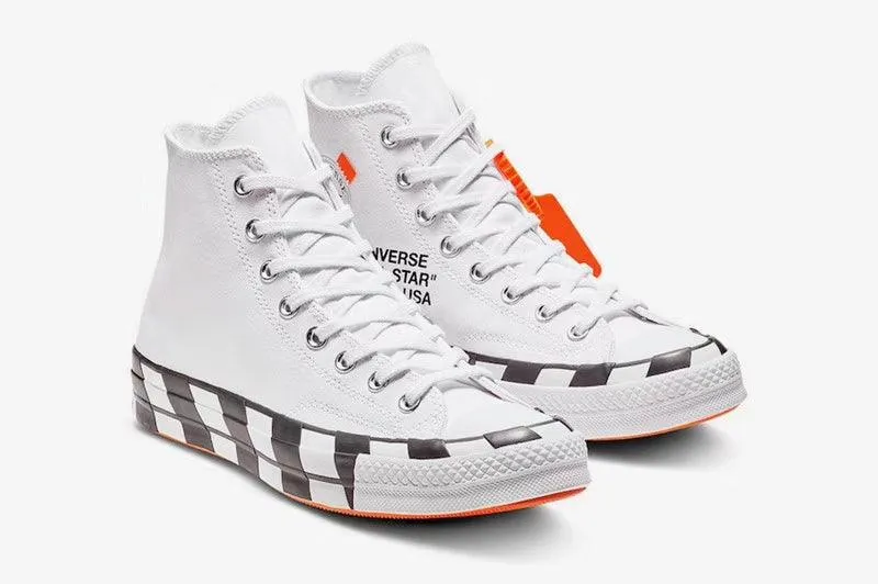 Off White All Star Converse Chuck Taylor White Black Sneakers