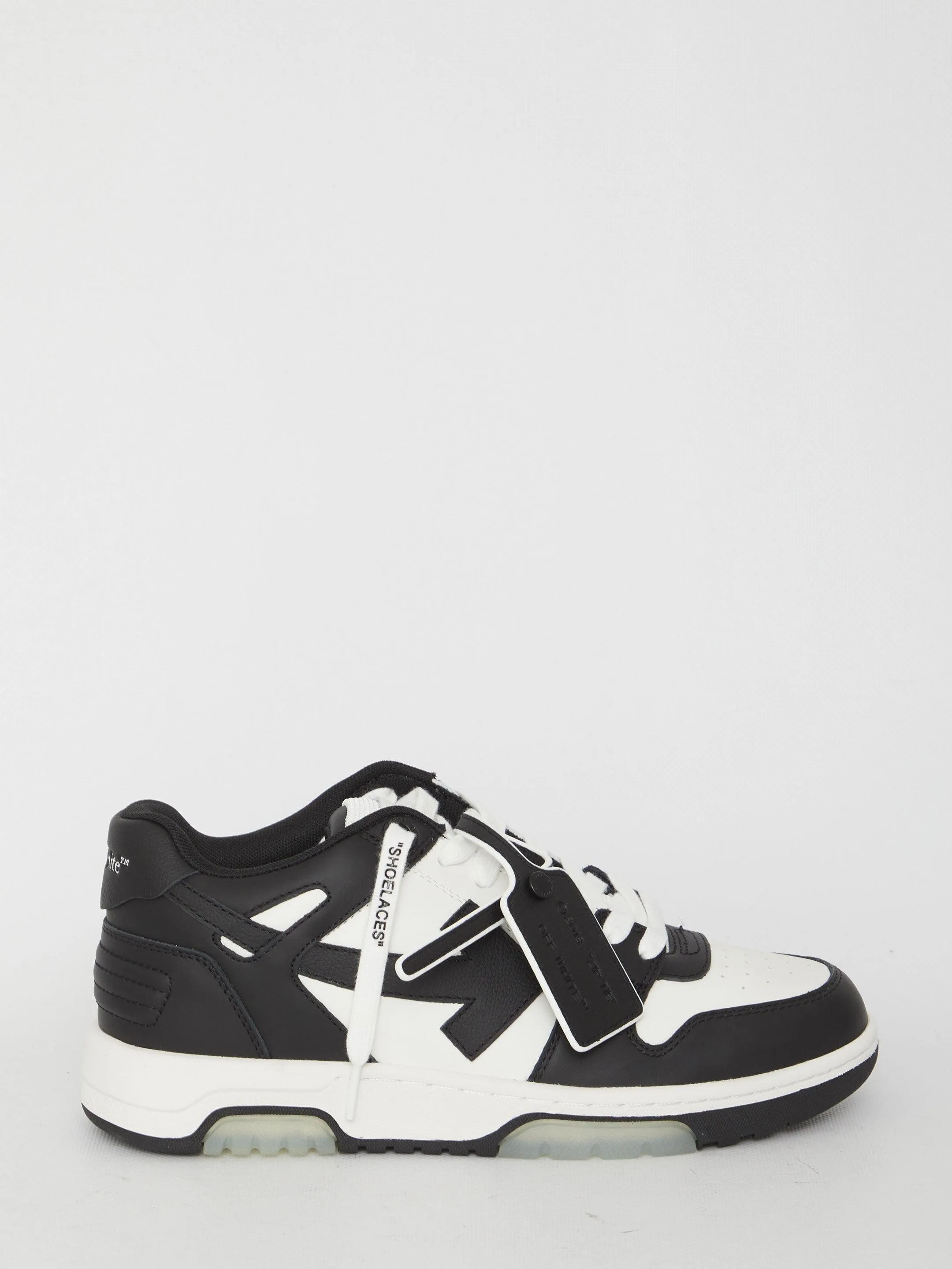 Off White Out Of Office Sneakers in Black White Combo