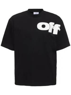 Off-White   Shared skate logo cotton t-shirt 