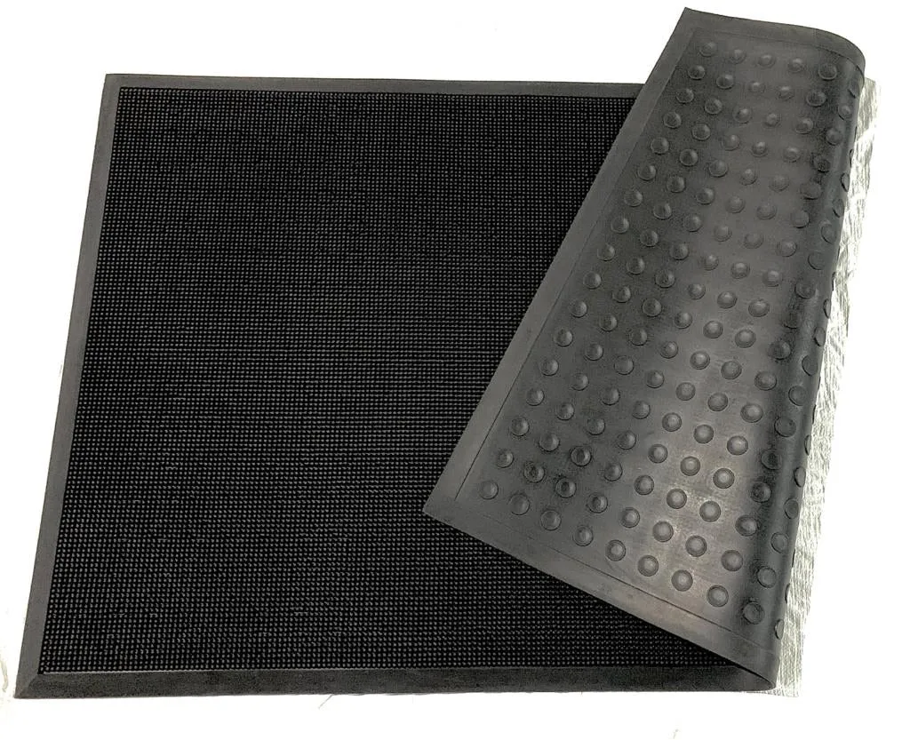 OnlyMat Heavy Traffic Rubber Pin Mat - 90cm x 150cm - Sanitisation Mat - Indoor / Outdoor, Waterproof