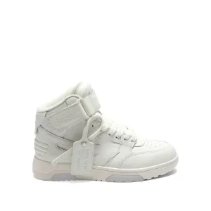 Out of Office Mid Top Leather Sneaker In Colour White