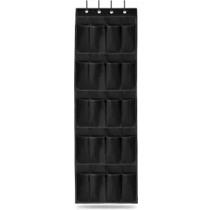 Over the Door Shoes Rack 20-Pocket Organizer 5-Layer Hanging Storage Shelf for Kids Shoes Closet Cabinet Slippers Small Toys