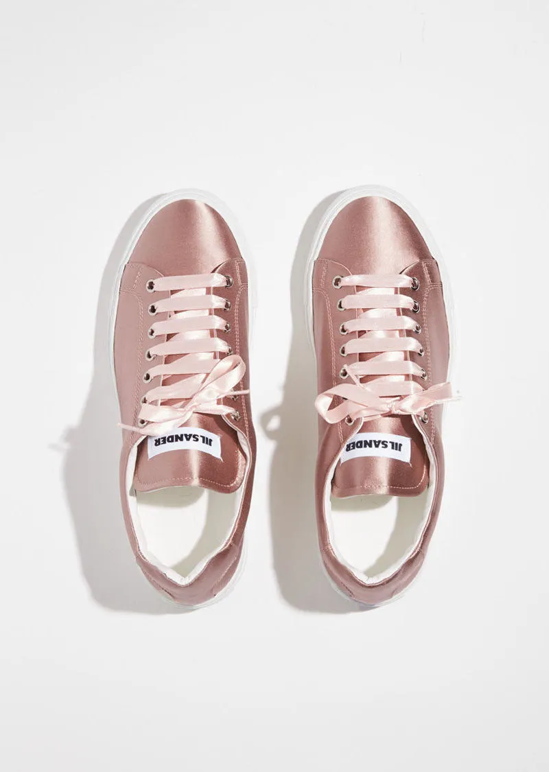 Pink Satin Sneaker