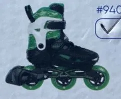 Powerslide Phuzion Universe Green 3W Adjustable Inline Skates