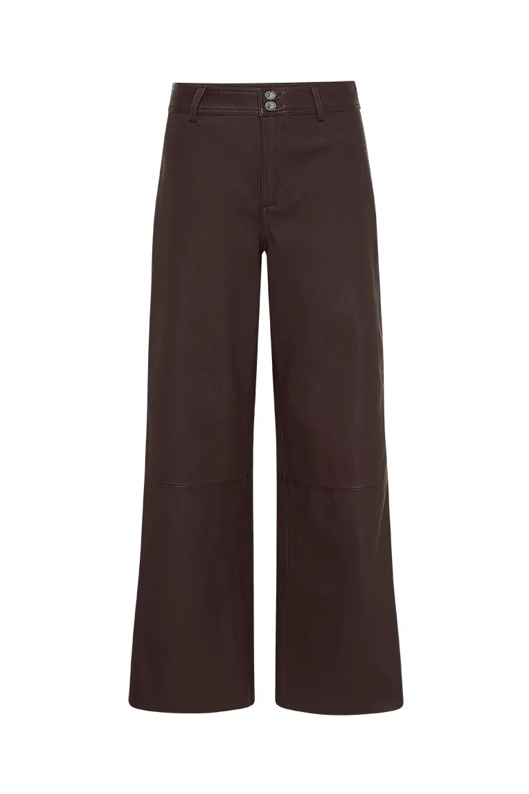 Prospect Pant Shiraz Stretch Leather - SAMPLE