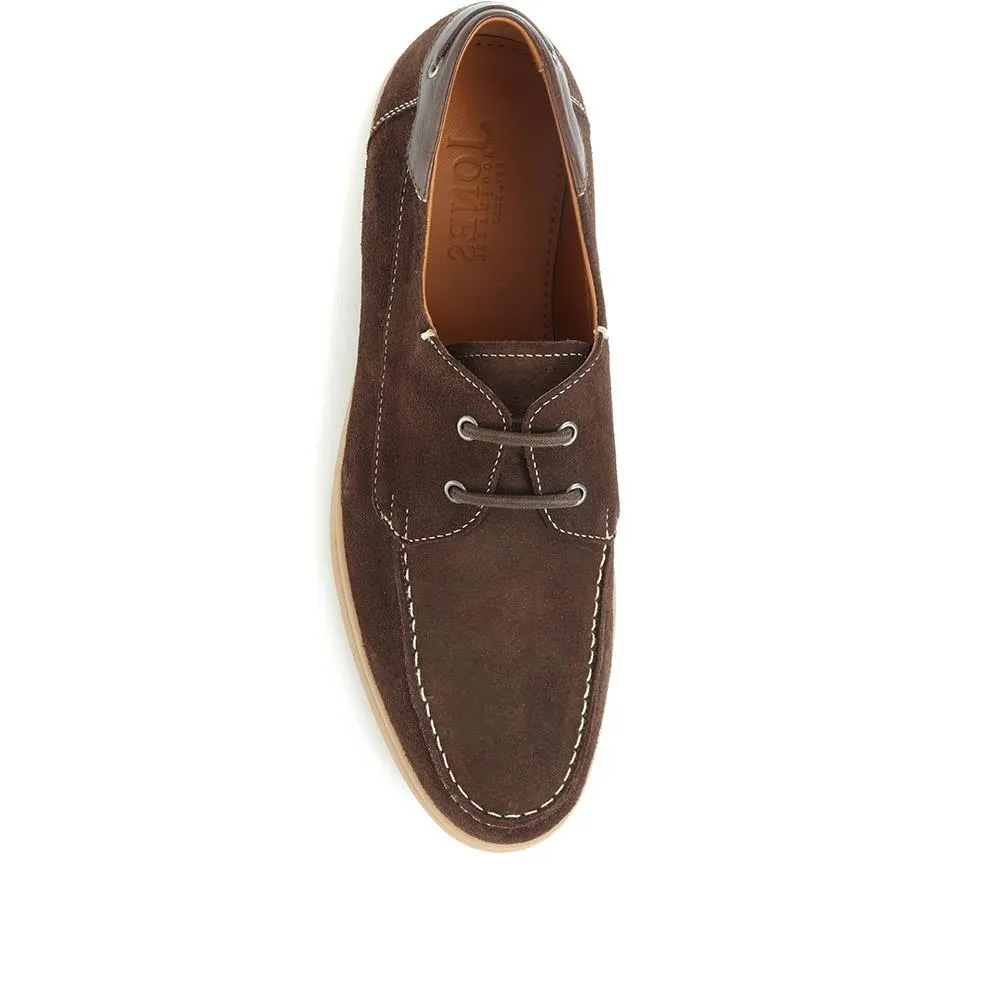 Quay Suede Leather Boat Shoes - QUAY / 321 688