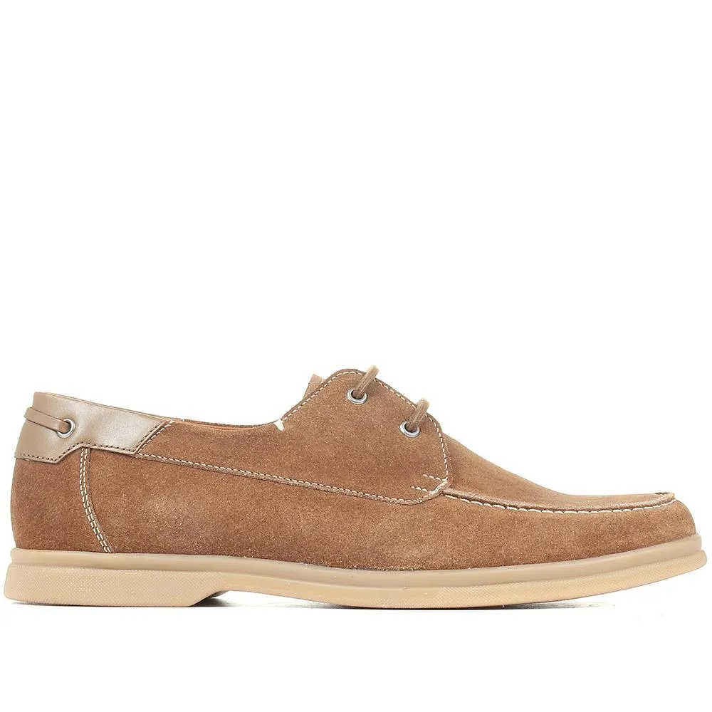 Quay Suede Leather Boat Shoes - QUAY / 321 688