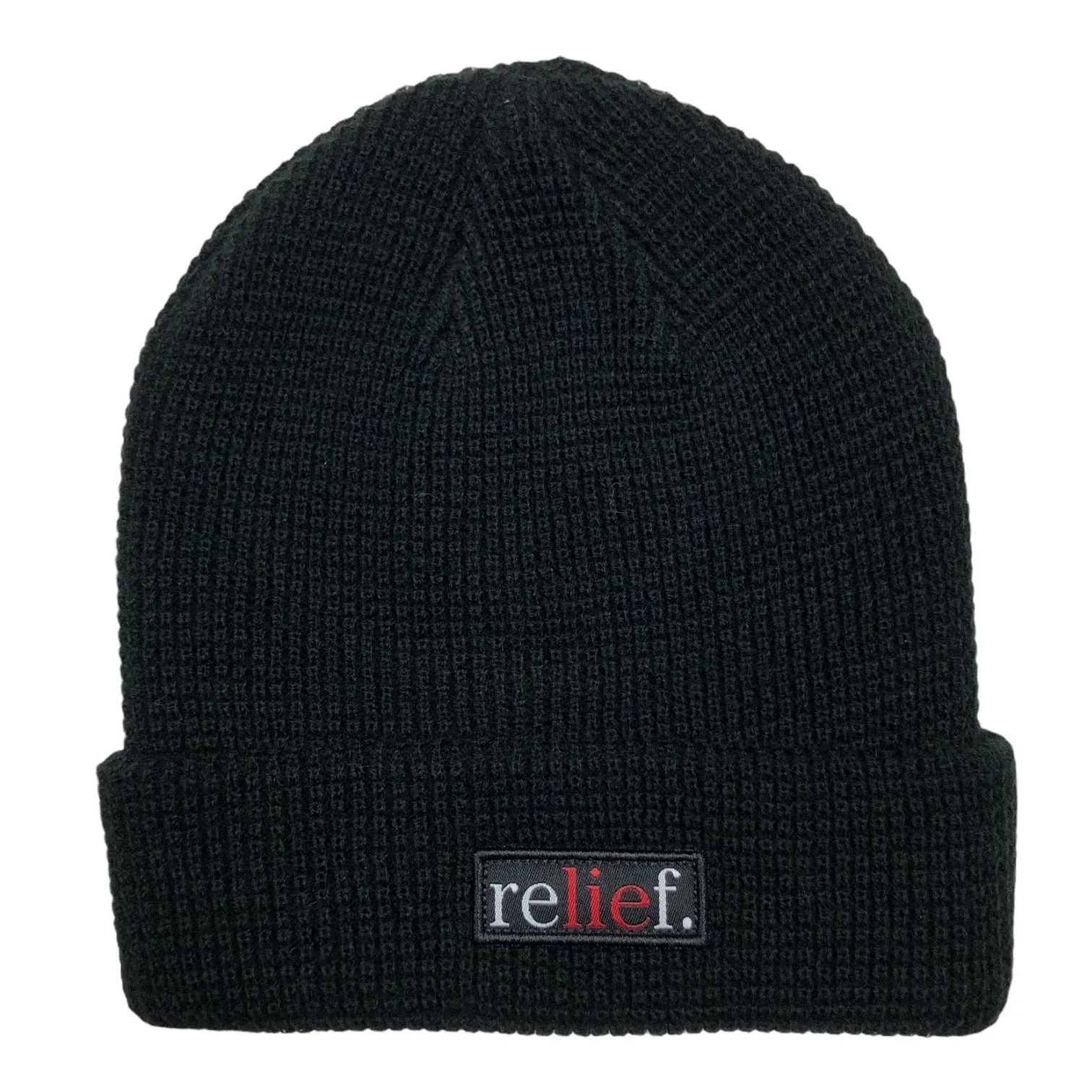 RELIEF LIE BEANIE BLACK