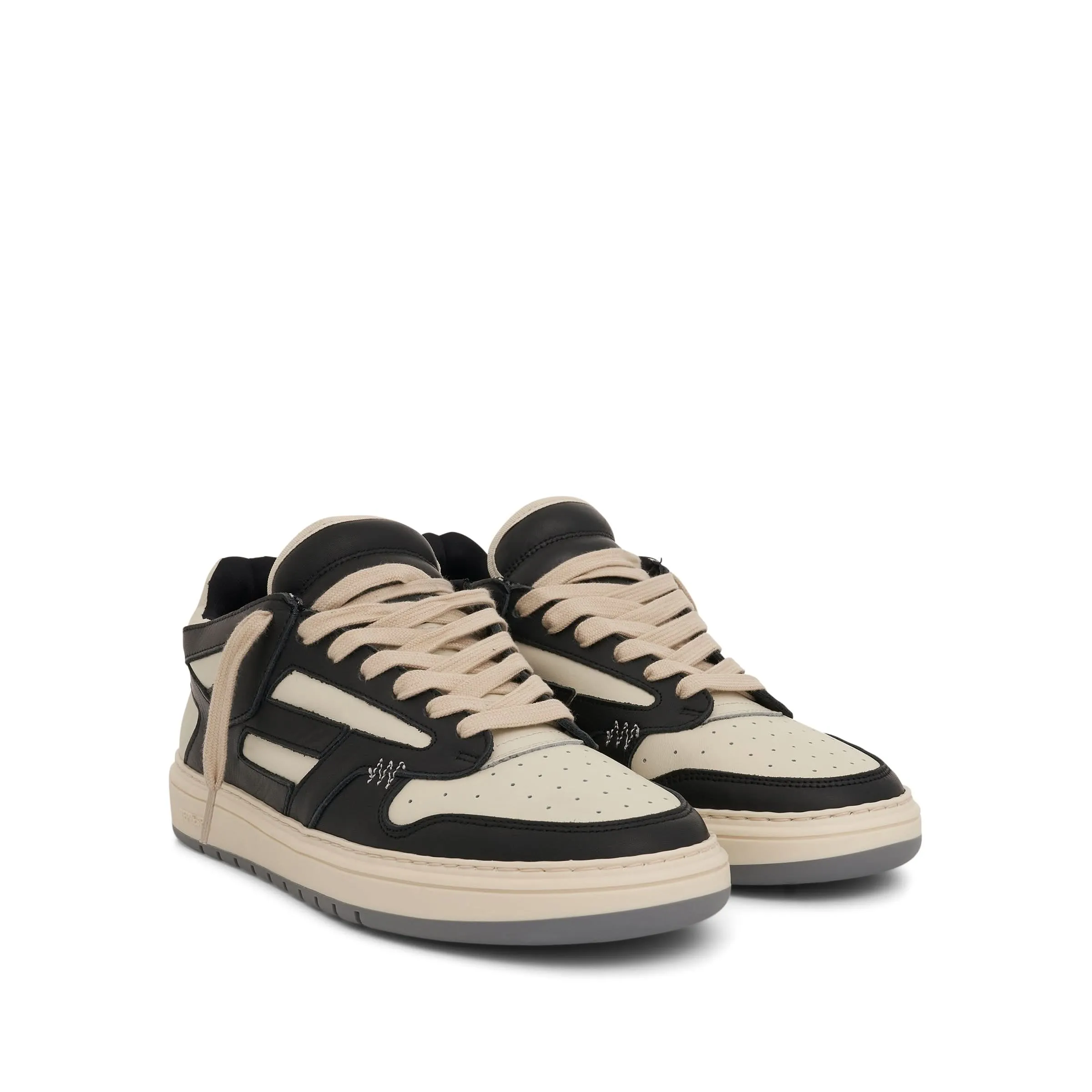 Reptor Low Sneaker in Black/Vintage White