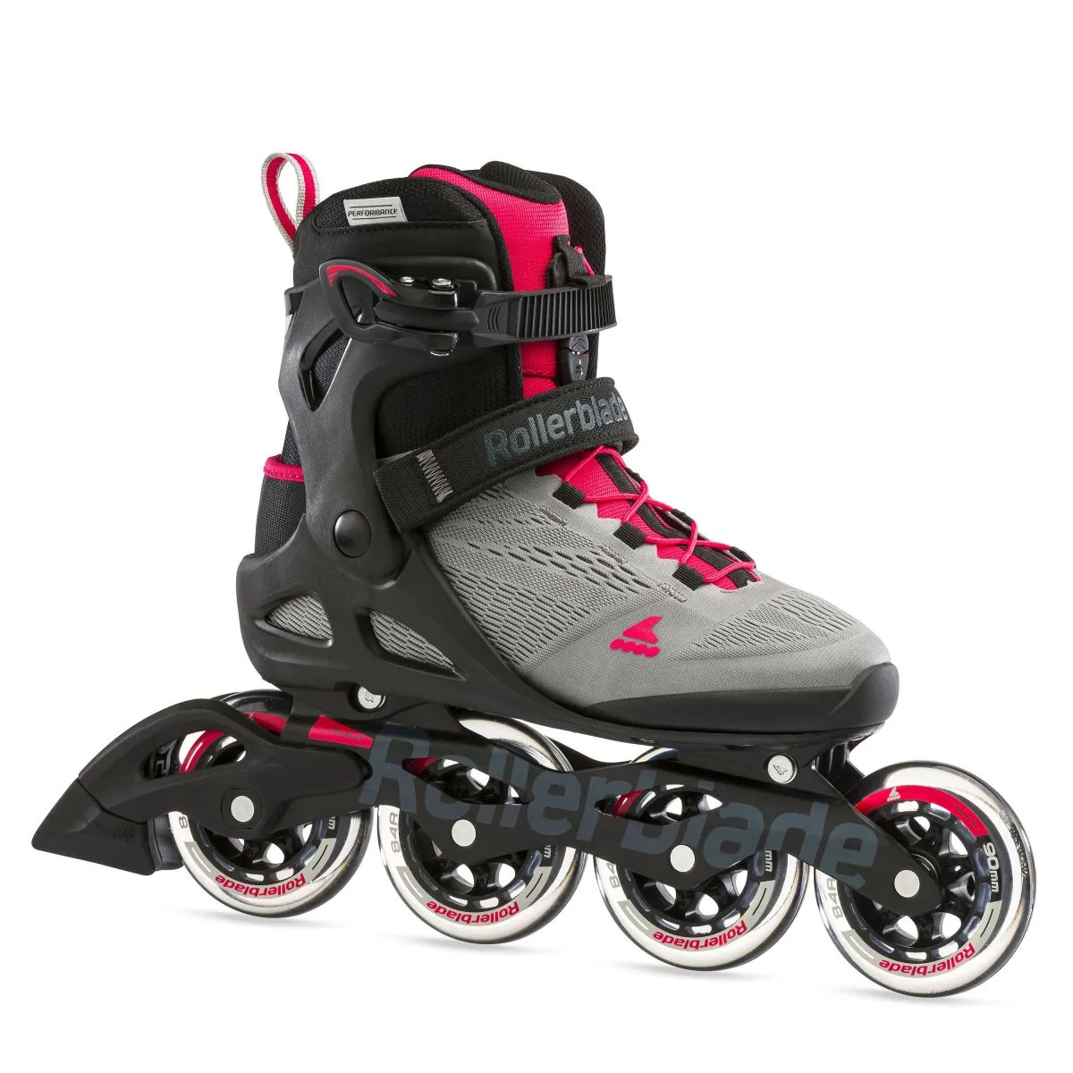 Rollerblade Macroblade 90 Women's Inline Skates- Neutral Grey/Paradise Pink - Sale