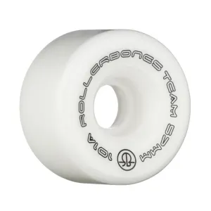 Rollerbones Team Logo Wheels White 98A, 101A - 8 pack