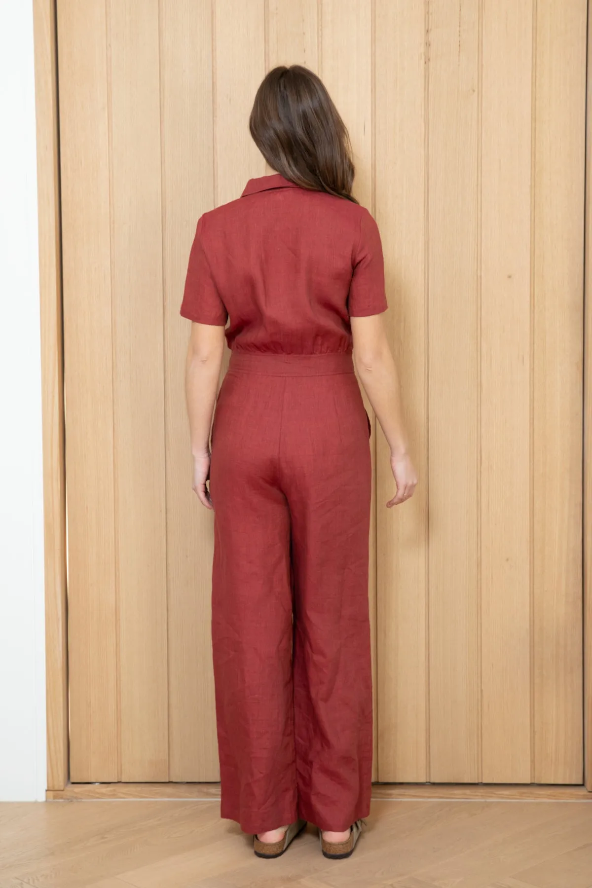 RUST Linen Freestyler Jumpsuit