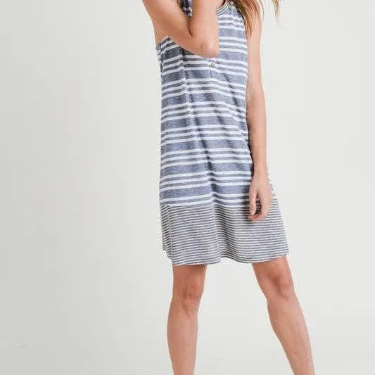 Sarah Striped Block Dress