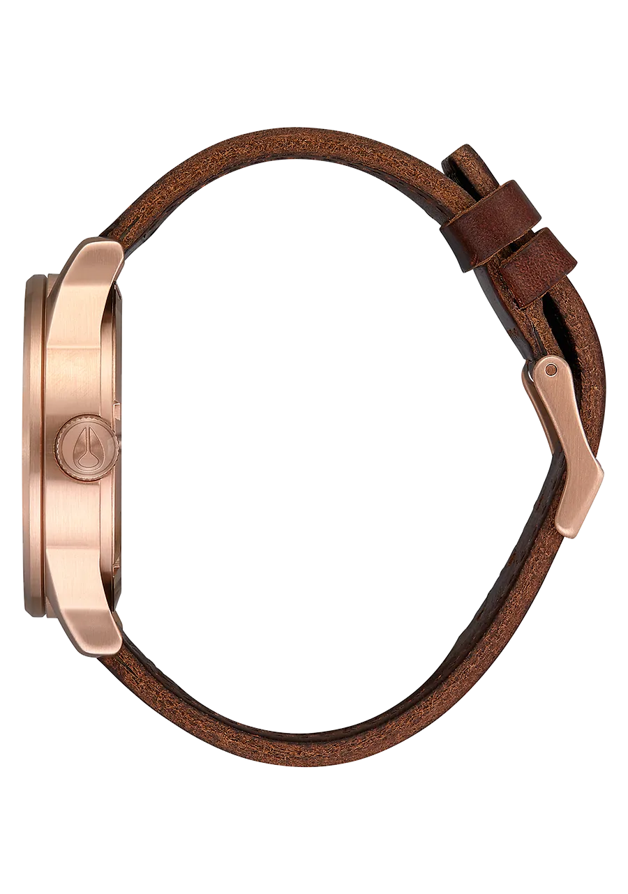 Sentry Leather - Rose Gold / Navy / Brown