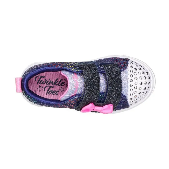 Skechers Toddler Light Up Sneakers Twinkle Sparks Heart Dreamer Navy