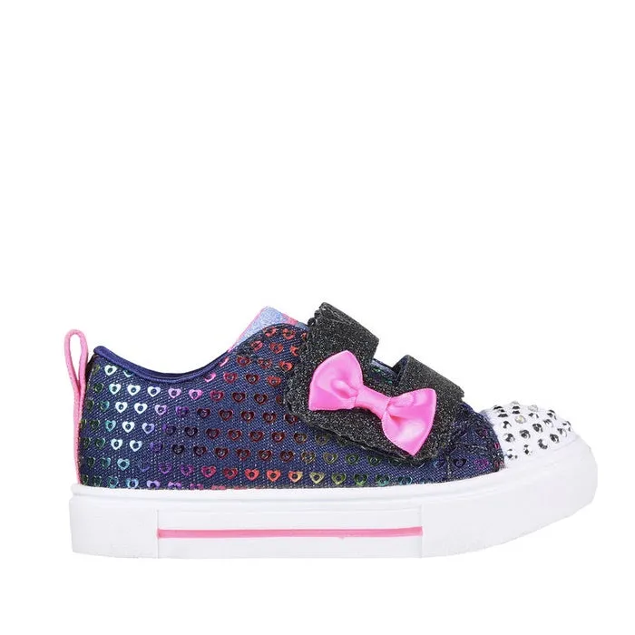 Skechers Toddler Light Up Sneakers Twinkle Sparks Heart Dreamer Navy