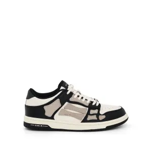 Skeleton Sneaker in Black/Alabaster