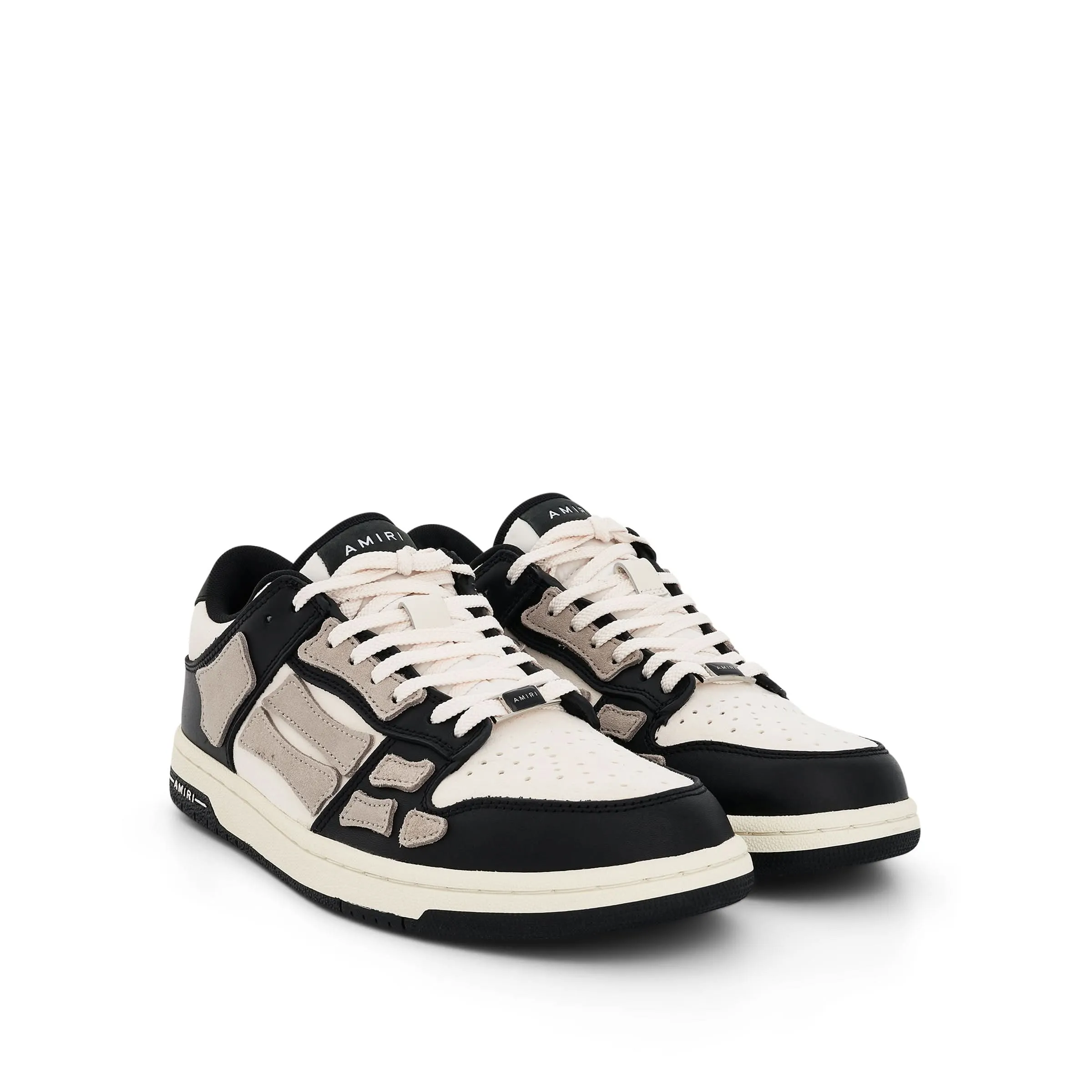 Skeleton Sneaker in Black/Alabaster