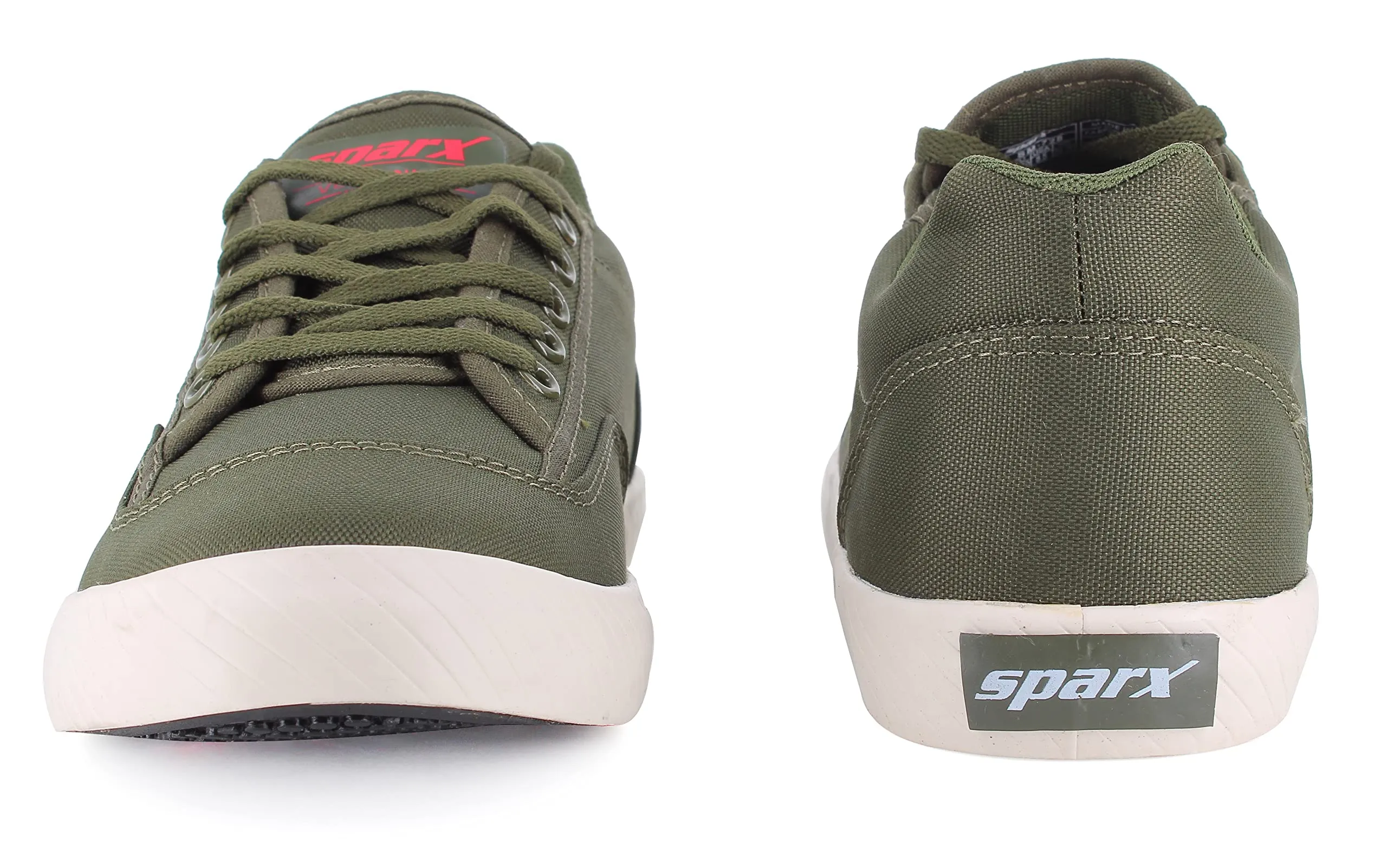 Sparx Men  Olive Green Red Casual Shoes