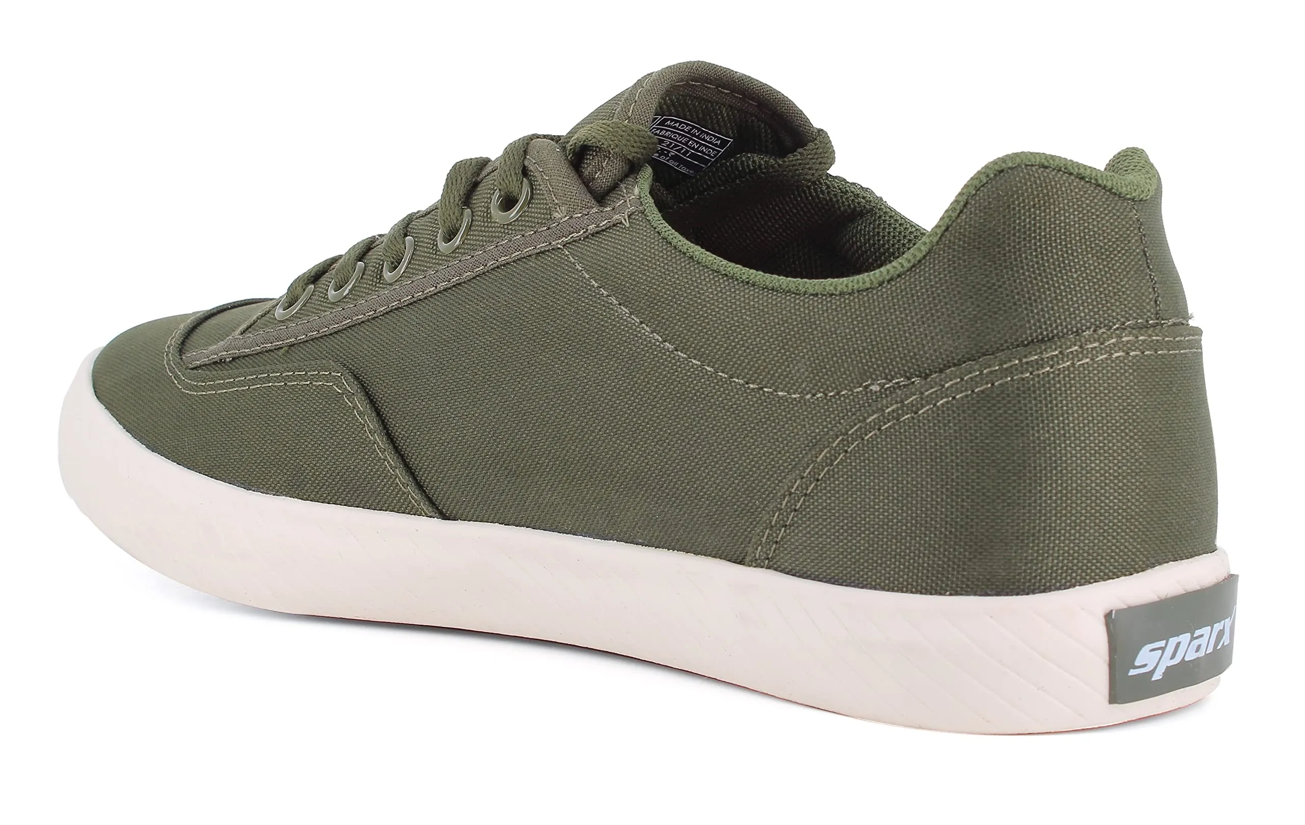 Sparx Men  Olive Green Red Casual Shoes