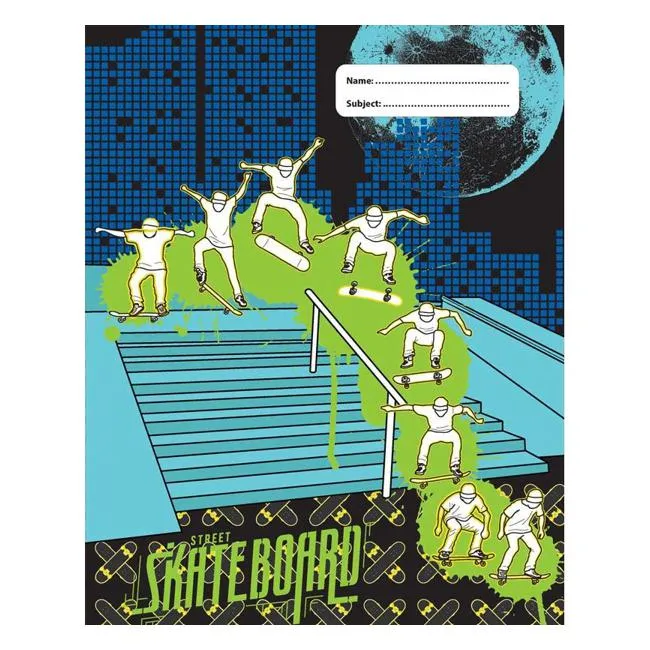 Spencil Skate Paint Book Cover 1B5 Pack 3 Assorted