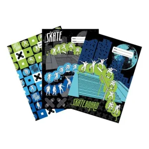 Spencil Skate Paint Book Cover A4 Pack 3 Assorted