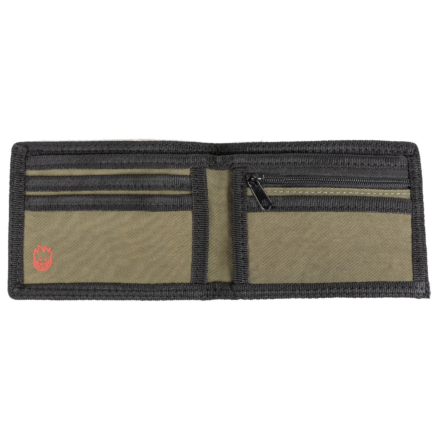 SPITFIRE OLD E BI-FOLD WALLET OLIVE