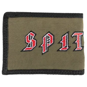 SPITFIRE OLD E BI-FOLD WALLET OLIVE