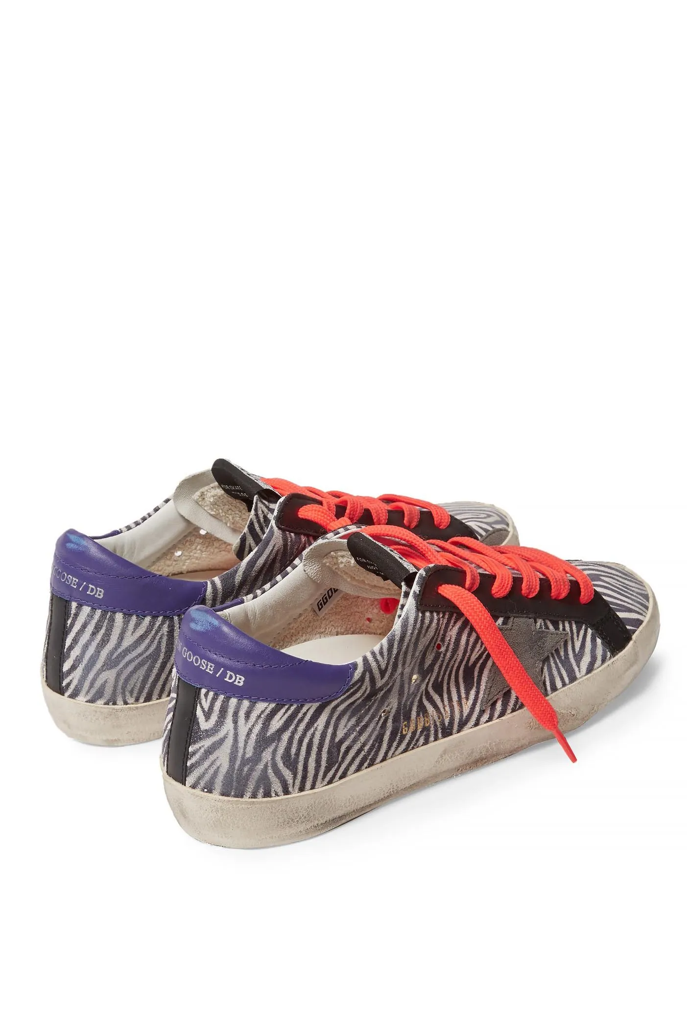 Superstar - Mini Zebra Suede Fluoro Lace