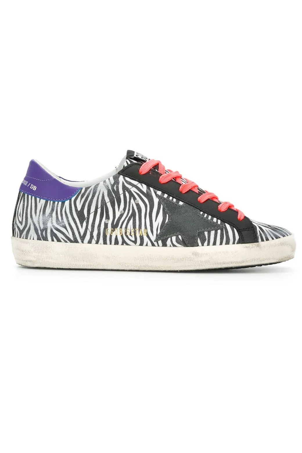 Superstar - Mini Zebra Suede Fluoro Lace