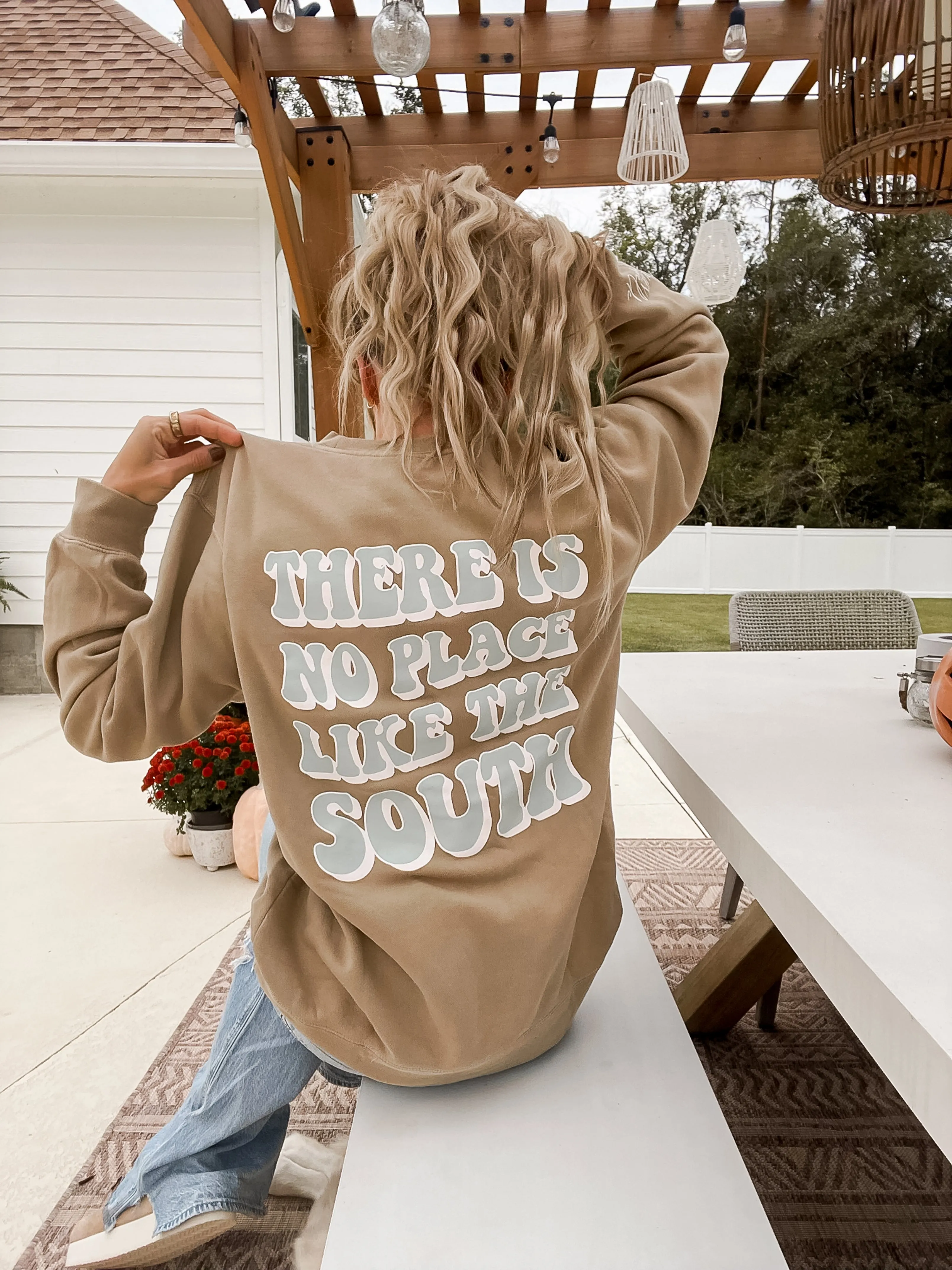 Tan There Is No Place Like The South Sweatshirt