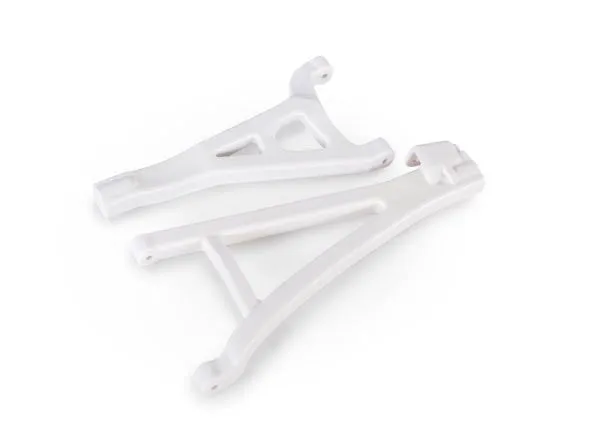 Traxxas Front Left Upper and Lower Suspension Arms: E-Revo 2.0 (White)