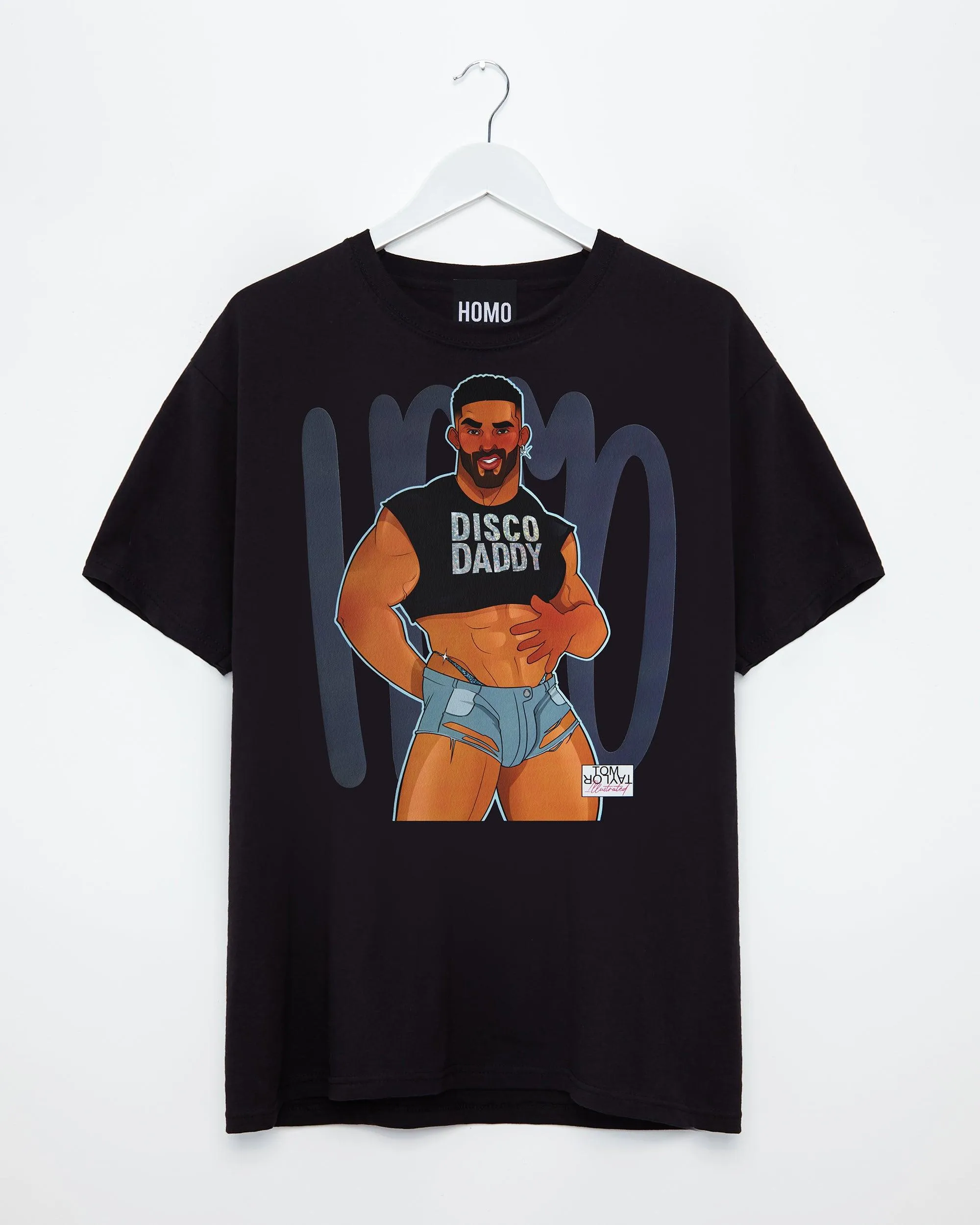 Trent the disco daddy - black tshirt