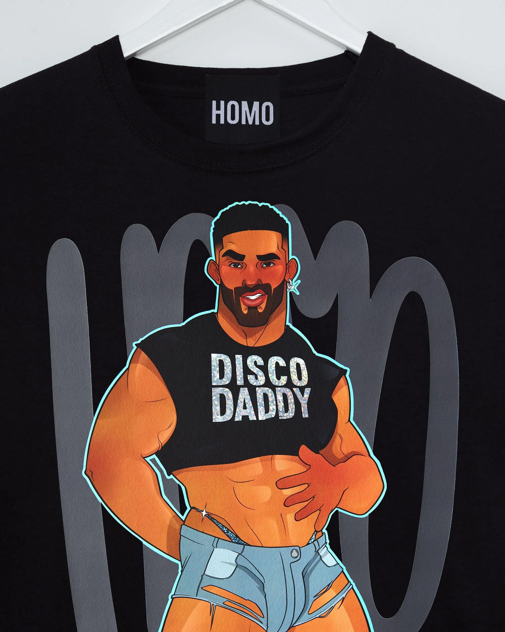 Trent the disco daddy - black tshirt