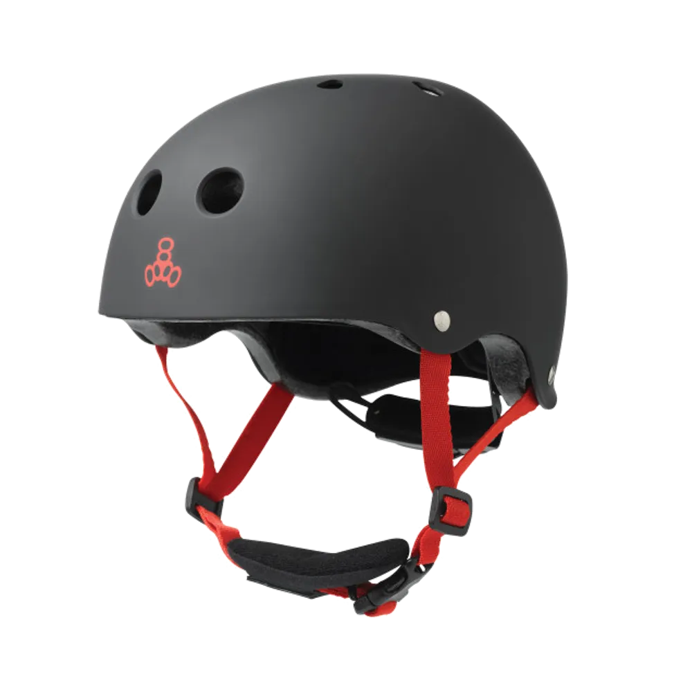 Triple 8 Lil 8 Dual Certified Helmet - Black Rubber